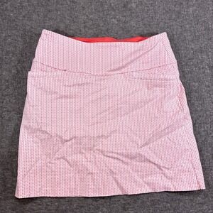 S.C. & CO. Skort Women Small SM Beach Pink‎ Geometric Pull On Activewear